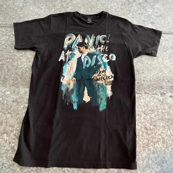 Panic at the Disco Pray for the Wicked Graphic Tee Shirt T-Shirt Black Mens M - Picture 1 of 10
